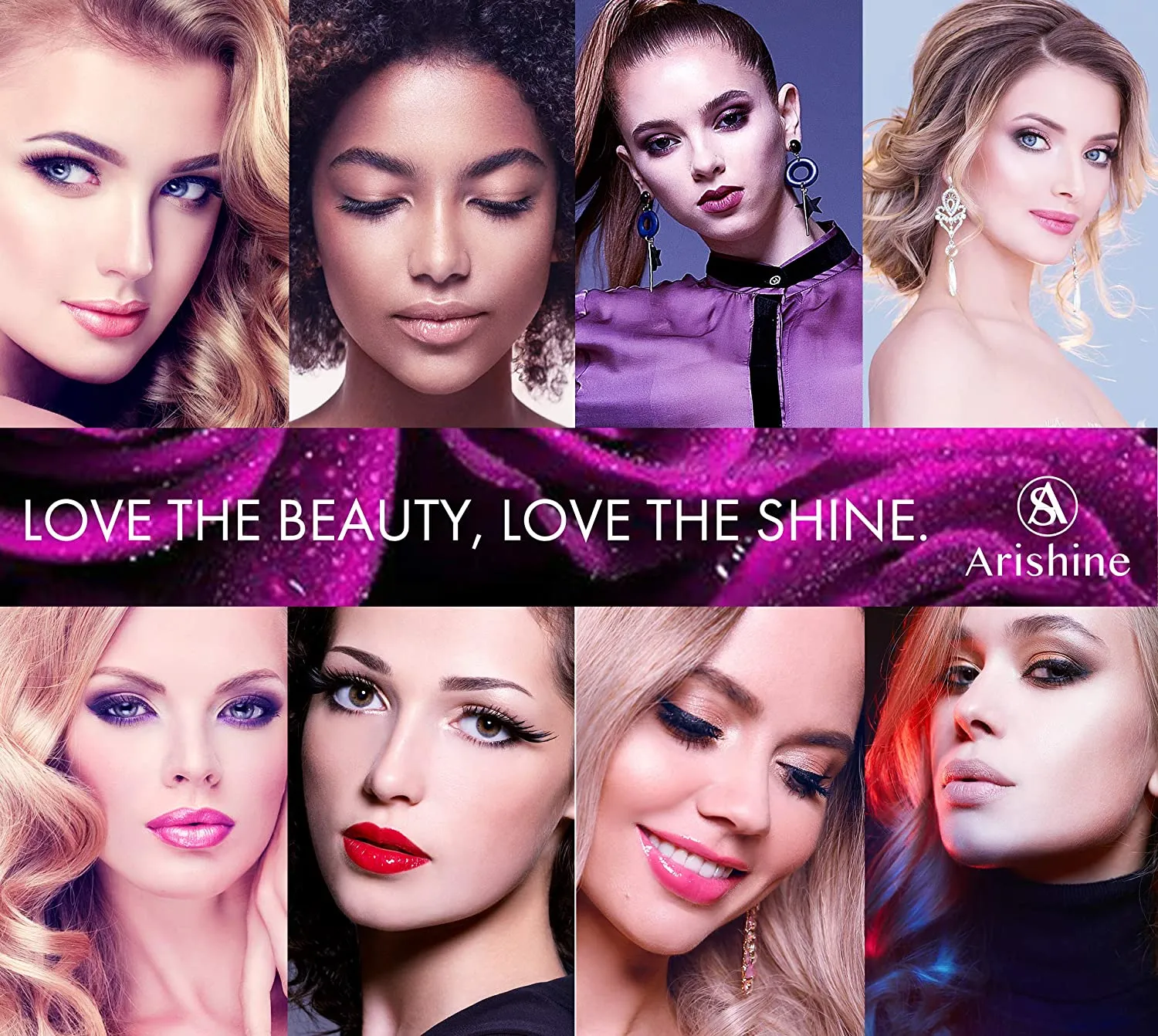 Wholesale Arishine 3D 5D Magnetic Eyelashes with Eyeliner Kit 12 pairs