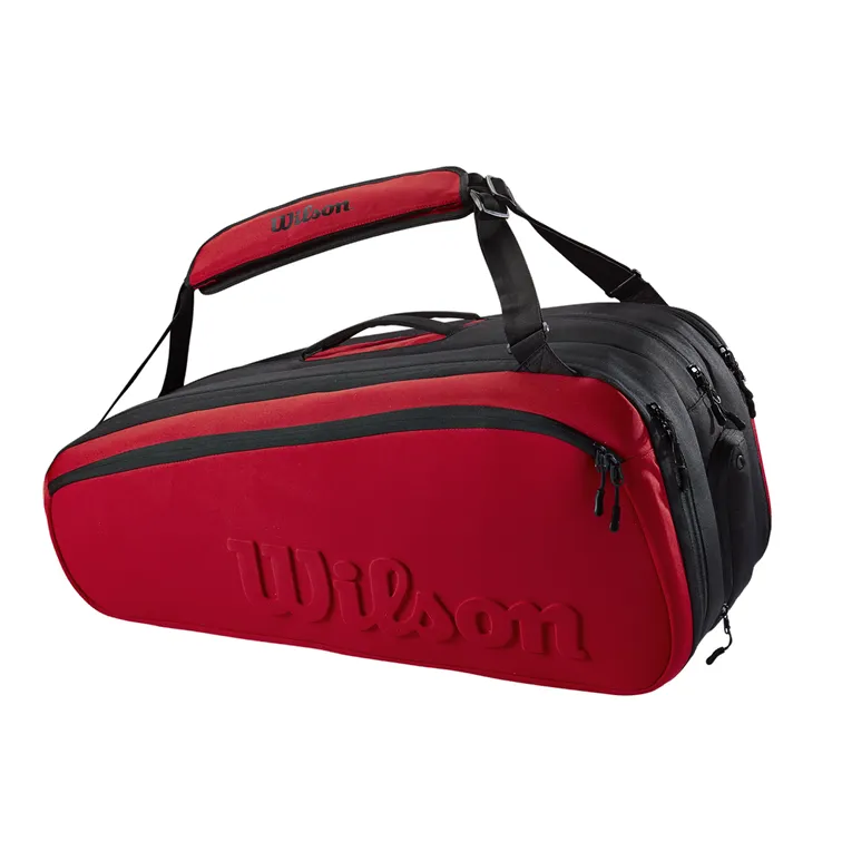 Wilson Clash V2 Super Tour 15 Pack Black & Red Racquet Bag