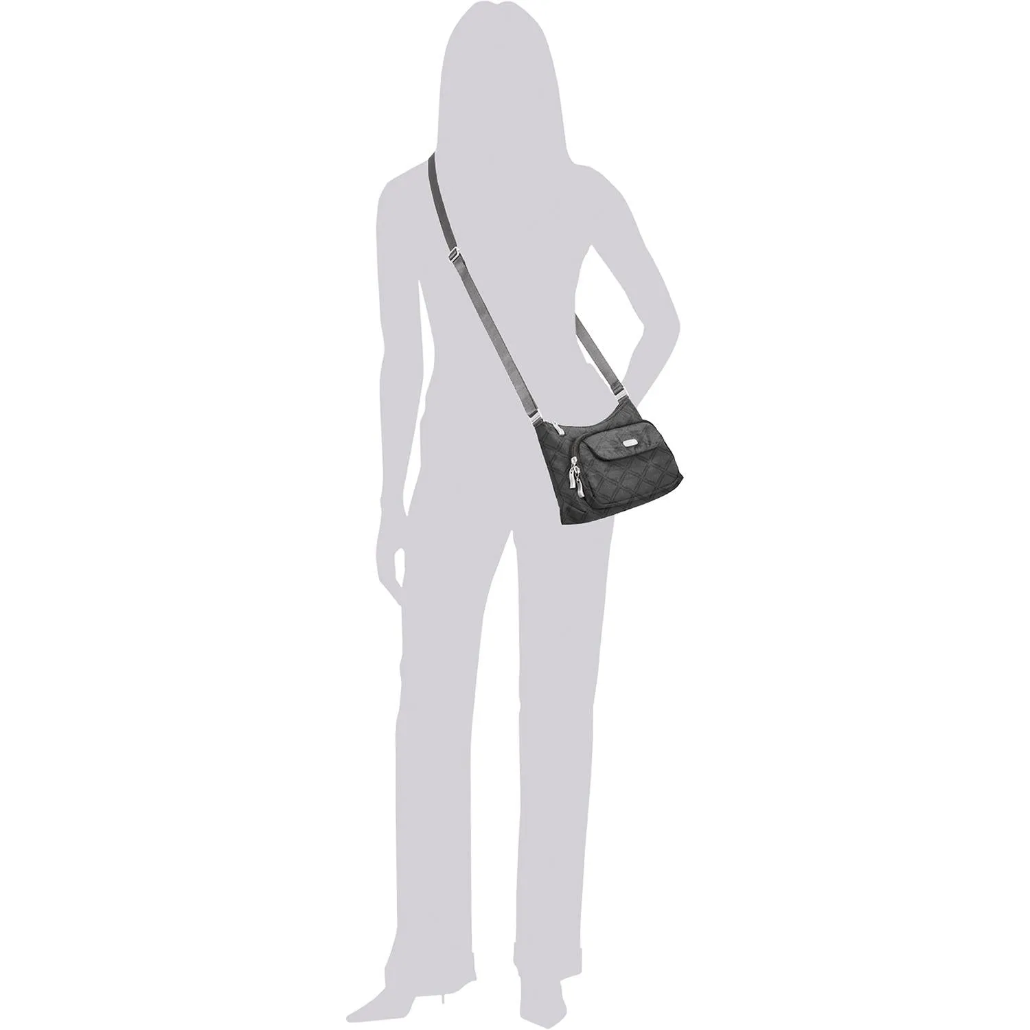Women's Baggallini Everyday Bagg Black Nylon