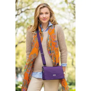 Women's Baggallini Venture Crossbody Black/Sand Nylon