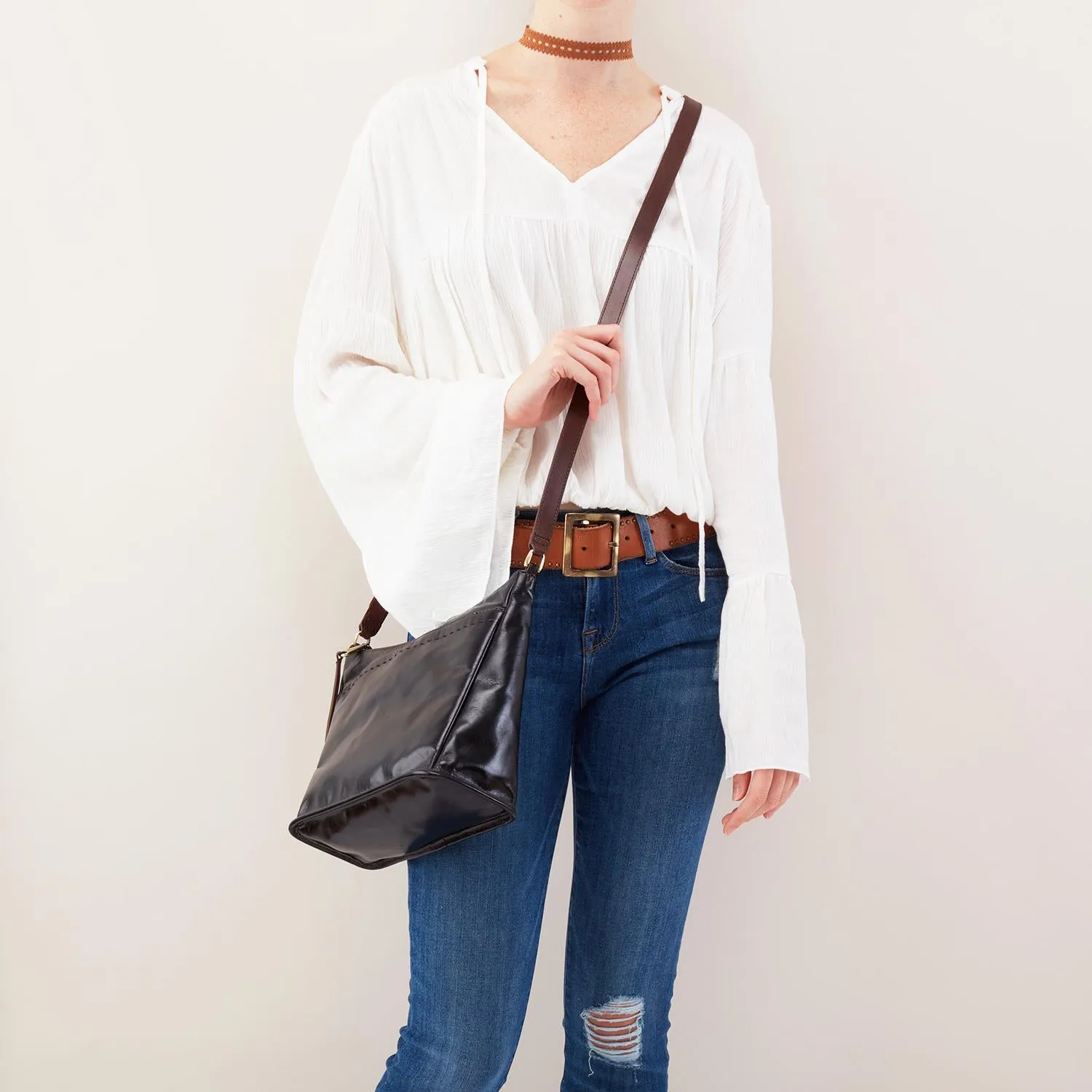 Women's Hobo Aviva Black Leather