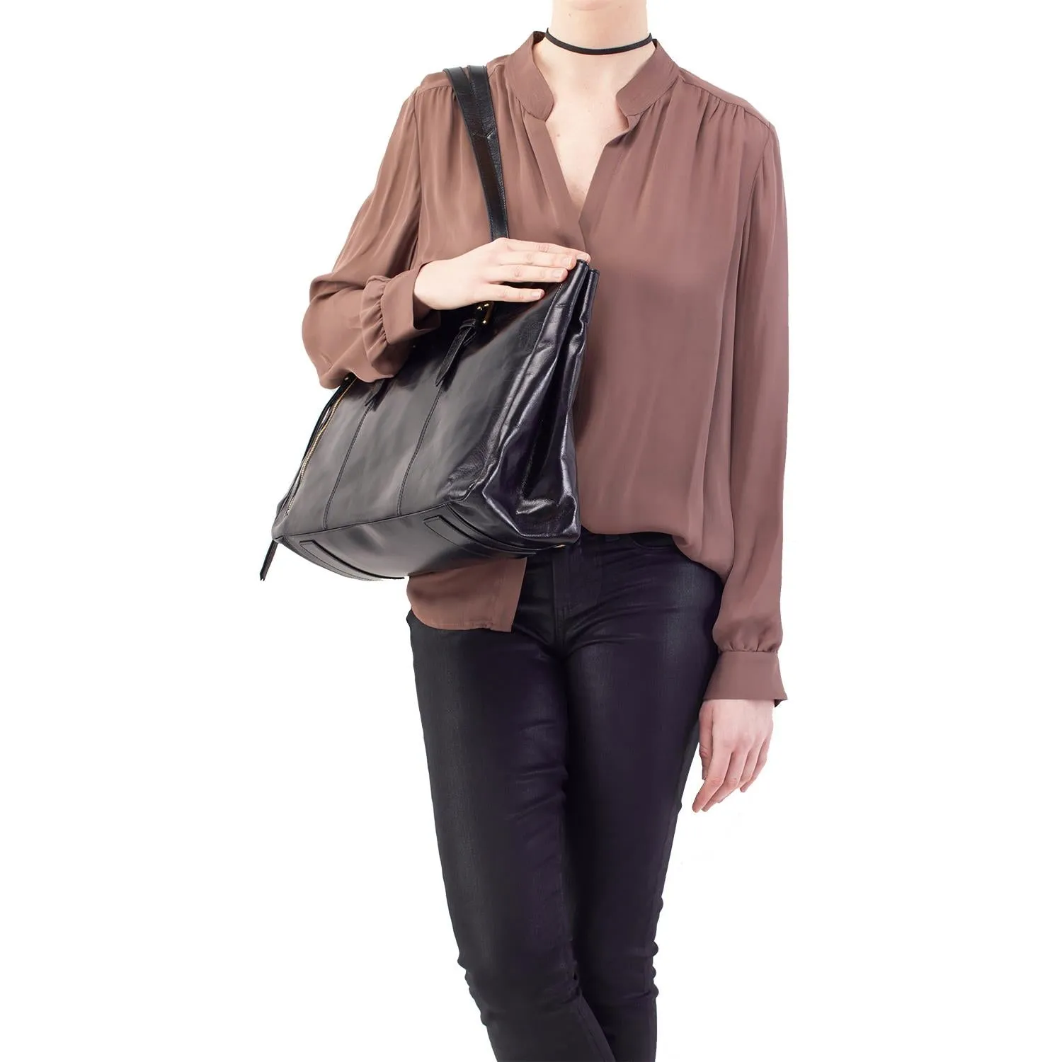 Women's Hobo Cabot Black Leather