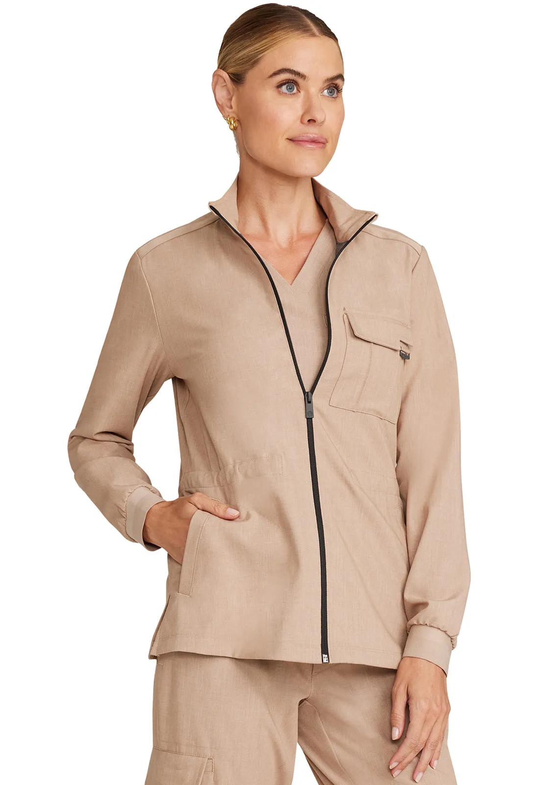 Women's Zip Front Utility Jacket