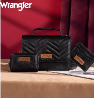 Wrangler 3PCs Set Mini Top Handle Crossbody