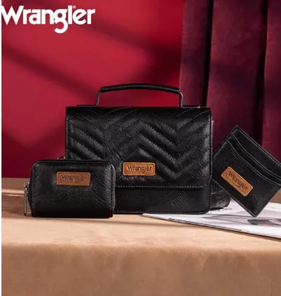 Wrangler 3PCs Set Mini Top Handle Crossbody