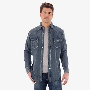 Wrangler® Men's Denim Western Shirt - #MS1039W