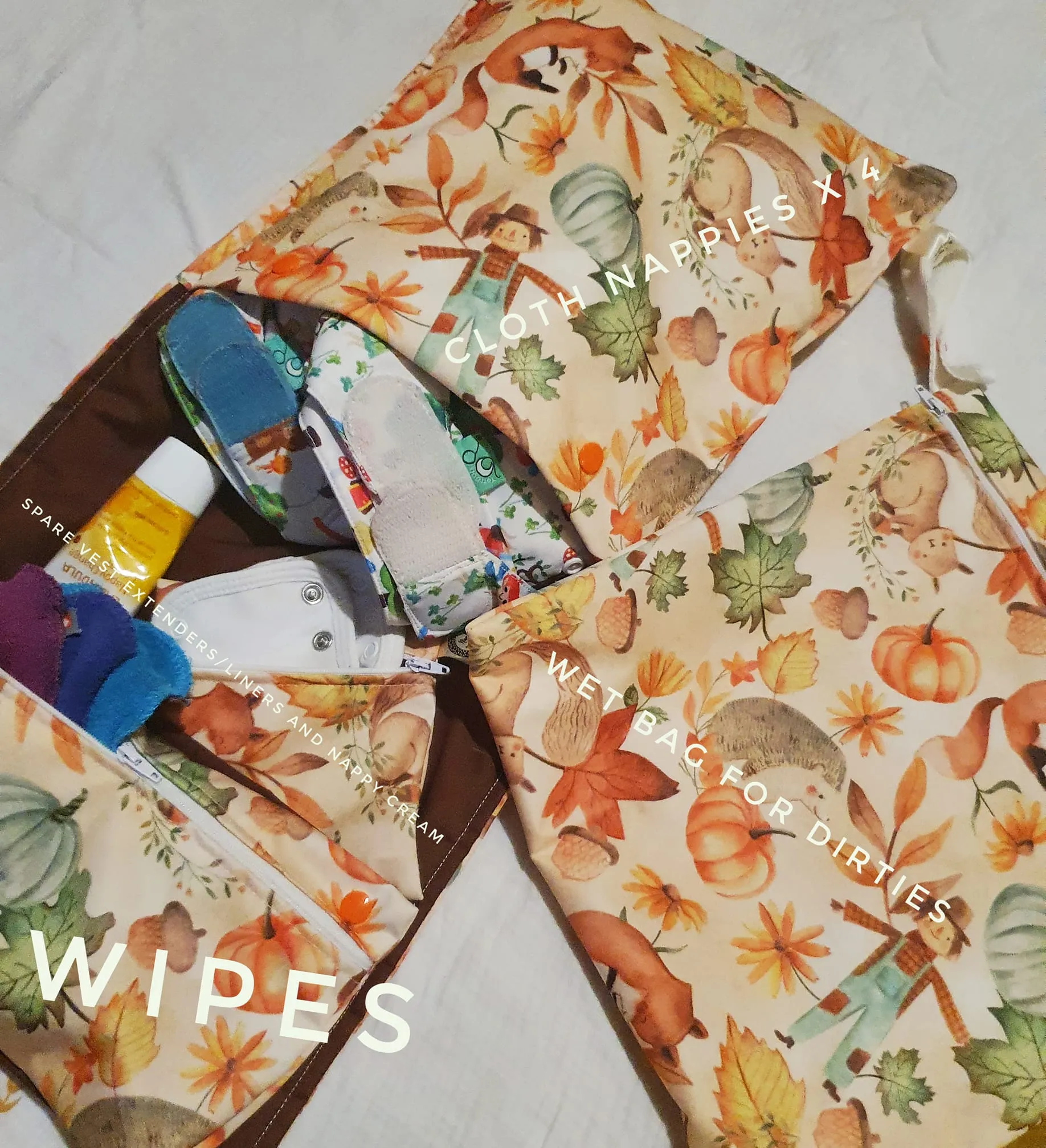 XL Nappy Wallet - Double the size of our standard Nappy Wallet - Great for Reusable Nappies