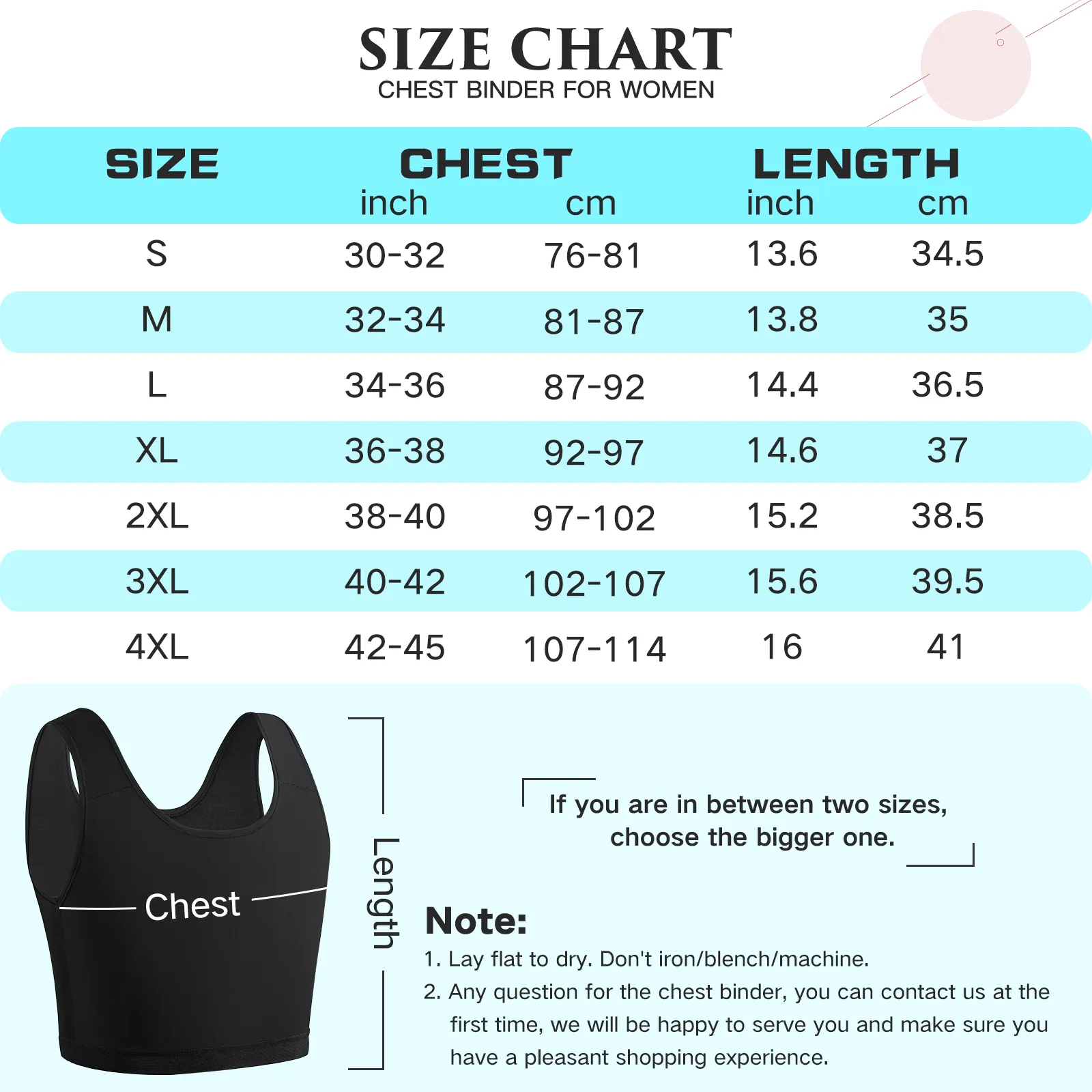 XUJI Transgender Chest Binder FTM Binder Trans Half Breast Binder Tank Top - XUJI Srore