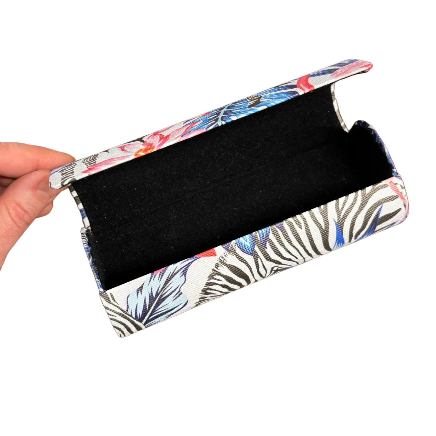 Zebra Eyeglass Case with Magnetic Closure