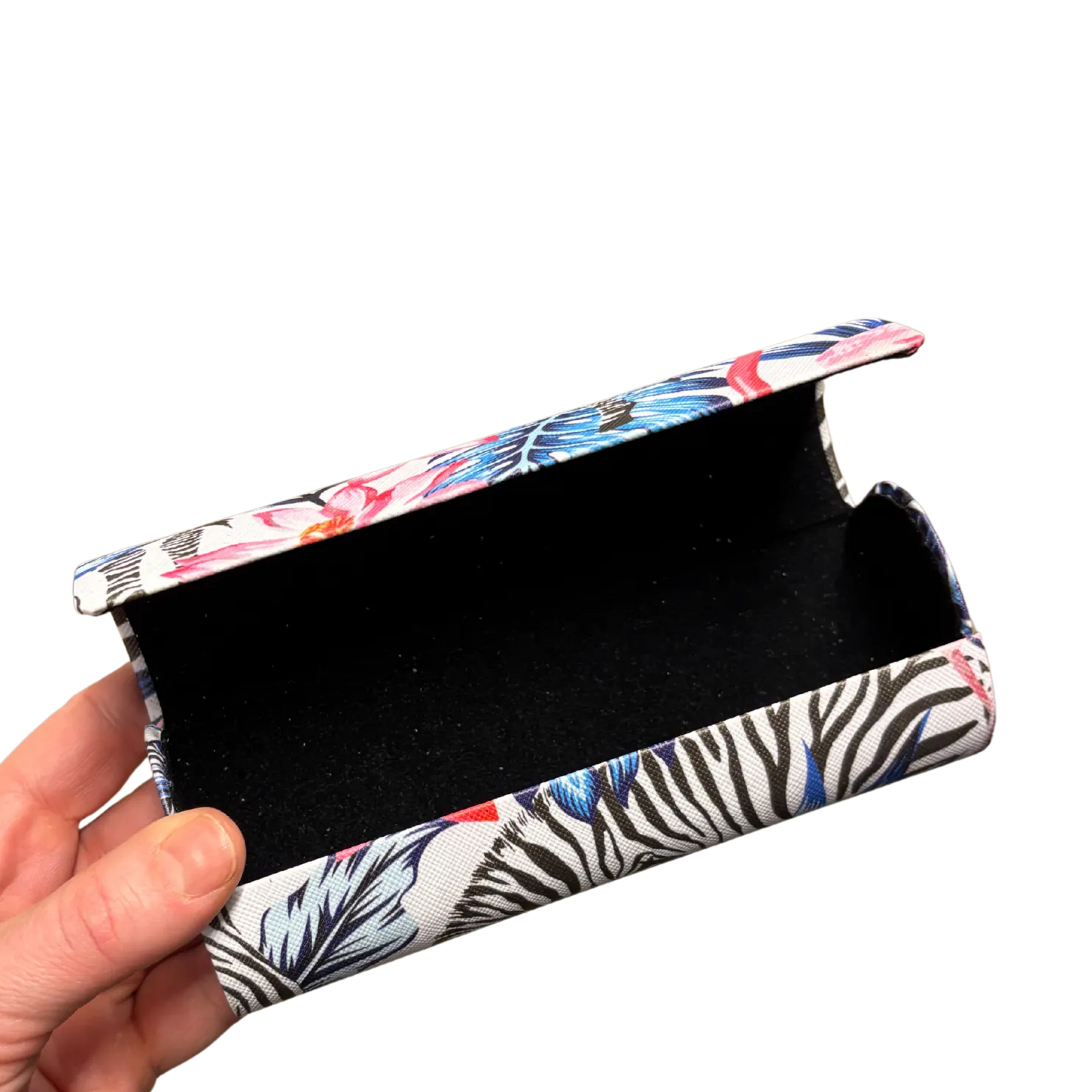 Zebra Eyeglass Case with Magnetic Closure