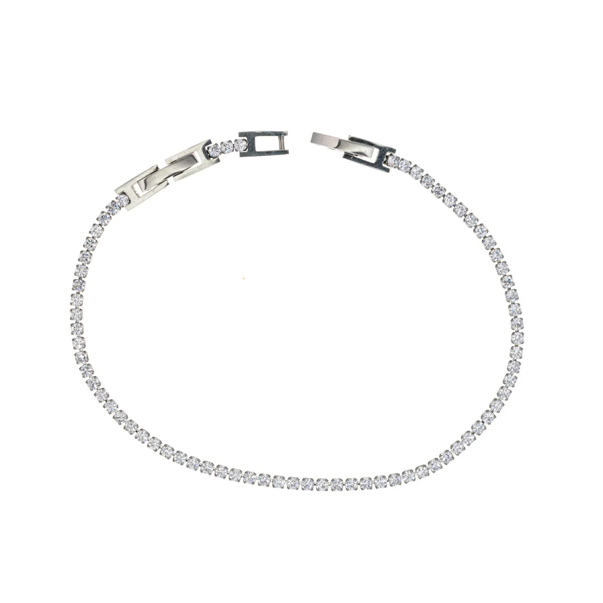 Zirkonia tennis rannekoru 2mm (Teräs 316L)