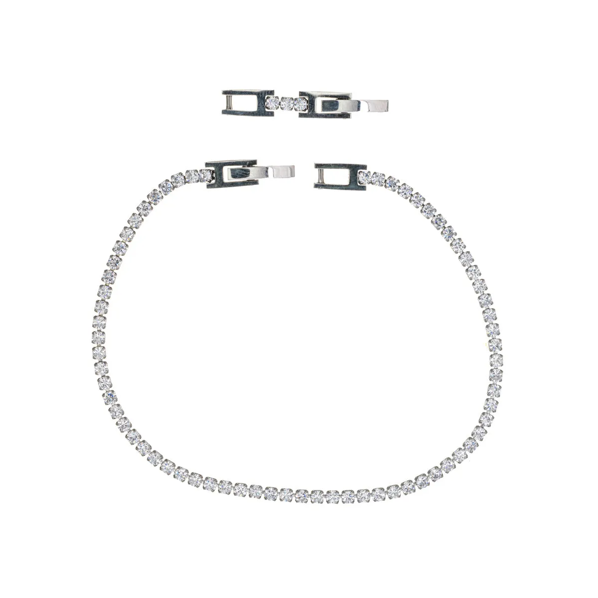 Zirkonia tennis rannekoru 2mm (Teräs 316L)