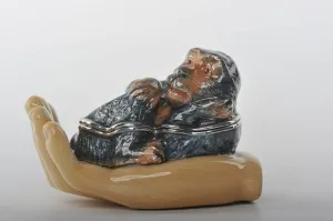 Zodiac Monkey Laying on Hand