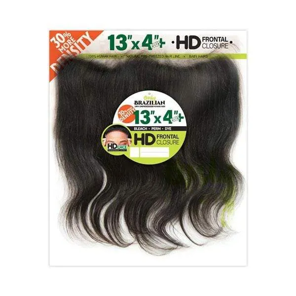 Zury Sis Only Brazilian Virgin Remy Closure - ONLY BRZ HD 13X4 CLOSURE S-BODY 12"~18"